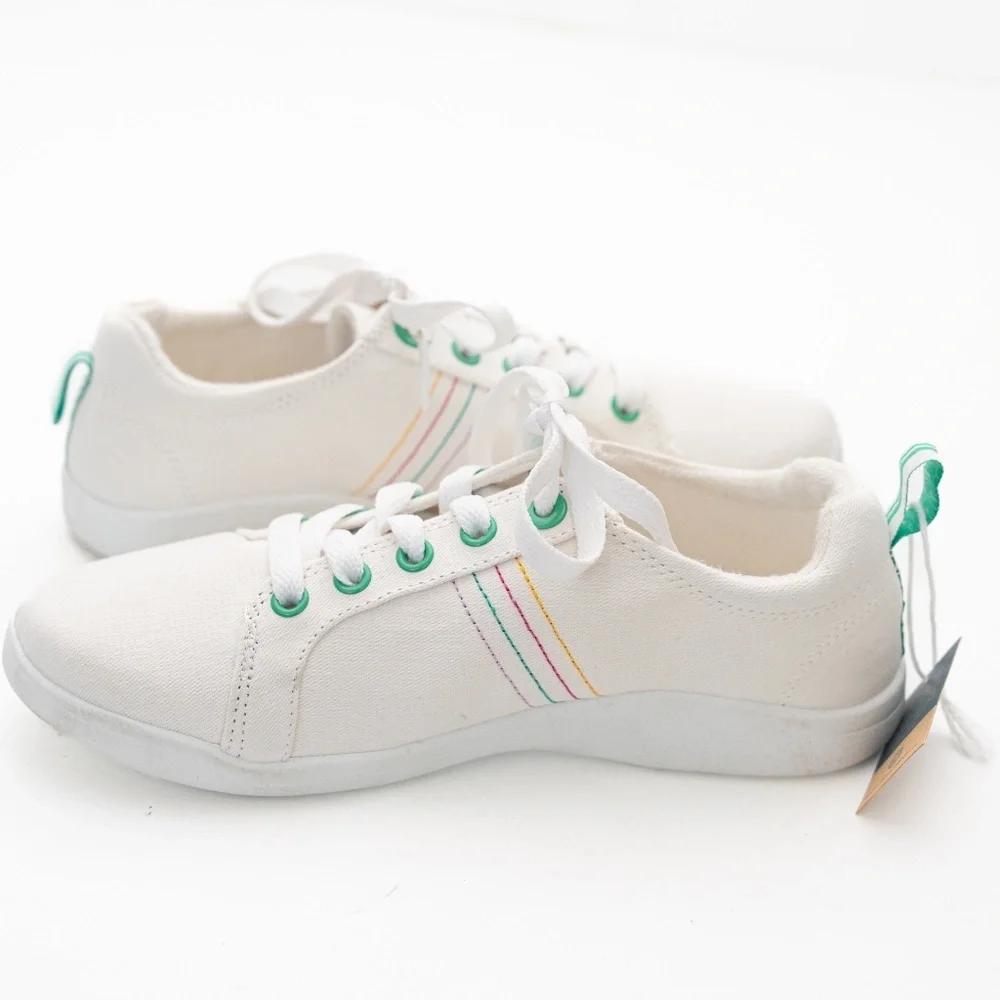 Vionic Beach‎ Stinson White Canvas Lace Up Sneakers